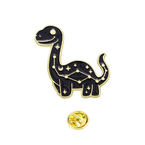 Cartoon Dinosaurierkonstellationen Brosche Modestier Lampennadel Abzeichen Für Rucksäcke Und Hüte Kleidung Accessoires Mode Revers Pin von Zuoeay
