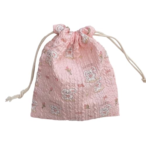 Cartoon Draw String Bag Lagerbeutel Kompaktes Kosmetikbeutel Make Up Organisiert Für Pinsel Travel Essentielles Leichter Kordelzug Beutel von Zuoeay