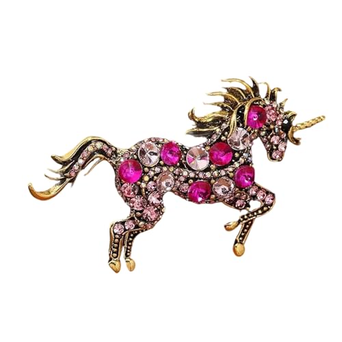 Einzigartige Einhörner Geformte Brosche Robuster Metallschmuck Mit Sicherheitsschloss Für Zeit. von Zuoeay
