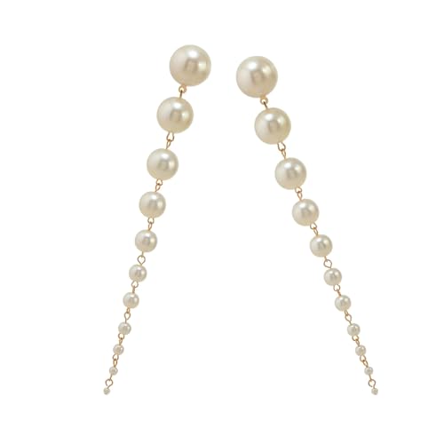 Elegante Handgefertigte Perlen Tassels Ohrringe Anhänger Frauen Ohrschmuck Perfekt Für Partys Und Besondere Anlässe Für Frauen von Zuoeay