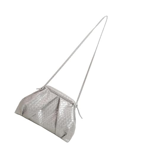 Feste Farb Umhängetasche Verschleiß Resistente PU Crossbody Taschen Achselhalterung Mehrere Fächer Bequeme Trage Elegant Gewebter Crossbody Geldbörse von Zuoeay