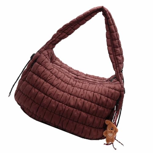 Frauen Gepolstert Crossbody Bag Leichte Gesteppte Designs Nylon Satchel Umhängetasche Zum Pendeln Und Einkaufen Täglich Gebrauch Handtasche von Zuoeay