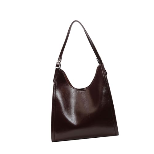 Frauen Tasche Feste Farben Schulter Top PU Leder Achsel Retro Pendeln Winter Unterarm Damen Schulter PU Leder von Zuoeay