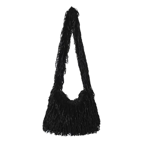 Frauen Umhängetasche Koreanische Stile Taten Plüsch Messenger Hand Tasche Winter Crossbod von Zuoeay