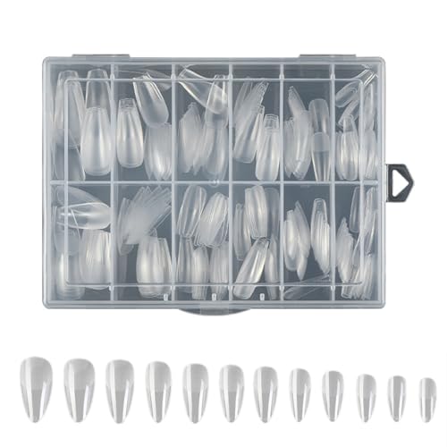 Gefälschte Nägel Künstlicher Acrylmatte Voll Cover Tipps 240pcs Falsche Maniküre Kits Für Frauen Mädchen Künstlicher Acrylnagel von Zuoeay