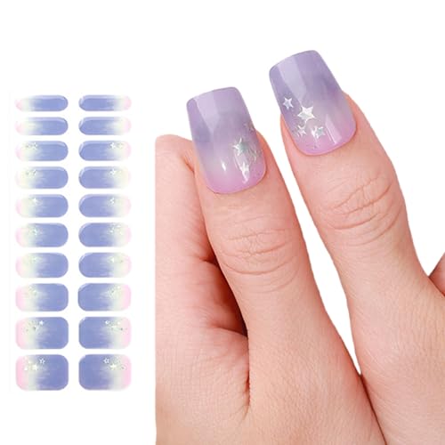 Gele Nails Aufkleber Polnische Streifen Maniküre Nagelschlappen Halbwurst Nagelstreifen Für Frau Mädchen Halbkurrisch von Zuoeay