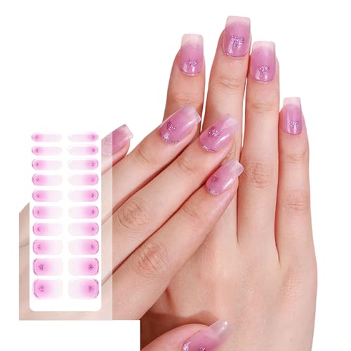 Gele Nails Aufkleber Polnische Streifen Maniküre Nagelschlappen Halbwurst Nagelstreifen Für Frau Mädchen Halbkurrisch von Zuoeay