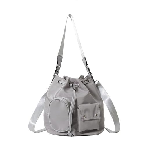 Korean Styles Crossbody Bag Für Frauen Nylon Schulter Freizeitmessener Ästhetischer Eimer Trendy Handtasche Frauen Eimer Draw String Schulter Lässig Crossbody Für Alltägliche Arbeit von Zuoeay