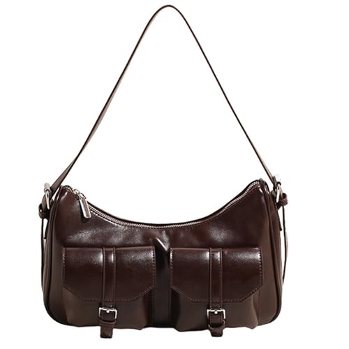 Korean Styles Umhängetasche Retro Crossbody PU Leder Achselhirp von Zuoeay