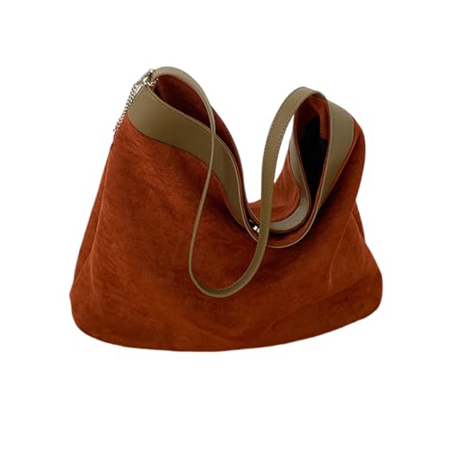 Lässige Handtasche Schlampige Tasche Weiche PU Leder Patchwork Schulter Für Frauen Achsel von Zuoeay