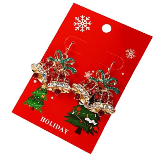 Mehrzweck Weihnachts Drop Ohrringe Mit Poliertem Finish Komfort Passt Zu Robusten Leichtmetallstiften Die Für Party Accessoire Weihnachtsbaumohrringe Tragbar Sind von Zuoeay