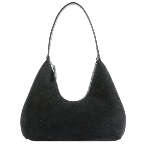 PU Leder Frauen Umhängetasche Weiche Satchel Mode Achselhöhle Retro Handtasche Große Kapazität Unterarme Geldbörse Für Fahrt Große Kapazitätsumbzug Tasche von Zuoeay
