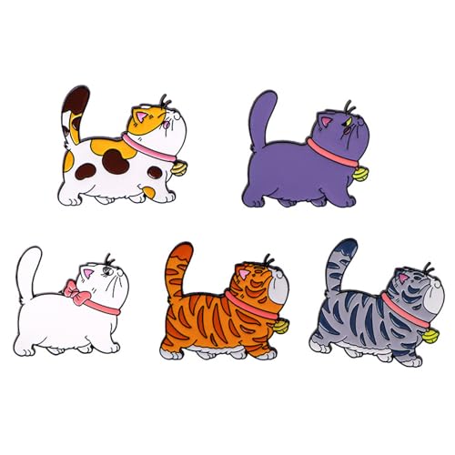 Packung 5 Katzen Brosche Charm Pin Katzen Brosche Mode Legellegierung Textur Geeignet Für Stilvolle Rucksack Rucksackzubehör Geeignet Packung 5 Katzen Brosche Charm Pin Katzen Brosche Mode Legellegierung Textur Geeignet Für Stilvolle Rucksack Rucksackzubehör Geeignet von Zuoeay