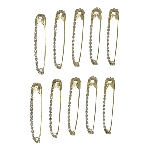 Packung Von 10 Einzigartigen Strasssteinen Verschönerte Stifte Einzigartige Brosche Stilvolle Strasssteine ​​Akzent Pin Für Frauen Outfits Dekorative Brosche von Zuoeay