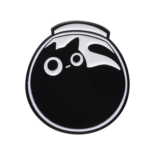 Packung Von 5 Modischen Schönen Katzen Muster Broschen Cartoon Tiernadel Robuste Legierung Für Jacken Hüte Und Alltäglich von Zuoeay