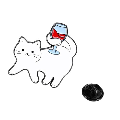 Schöne Katzen Pin Modische Brosche Für Kleidung Taschen Geschenk Für Freund Festival Abzeichen Rucksack Dekoration Mode Schmuck von Zuoeay