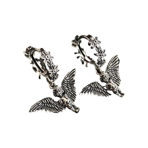 Silberne Farbe Hoop Ohrringe Für Frauen Handgefertigtes Dangle Ohrringschmuck Geschenke Stylish Party Wear Accessoires Punk Ohrschmuck Schmuck von Zuoeay