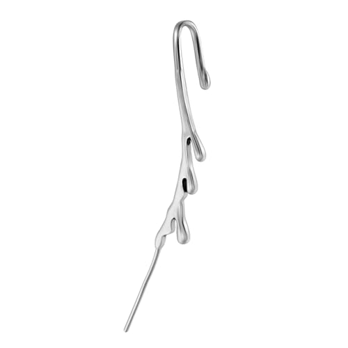 Stabile Slant Line Schnittpiercing Bolzen Edelstahl Piercing Ohrringe Mit Zarten Mustern Für Tägliche Verschleißpartys Auffällige Ohrringe von Zuoeay