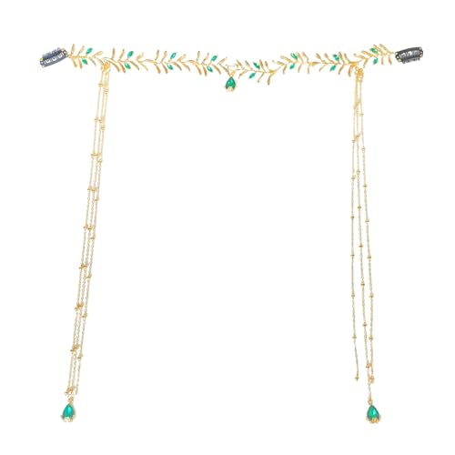 Stilvolle Quasten Tiaraskopfschmuck Zarte Strasssteine ​​eingefügte Quasten Stirnband Ancient Styles Brautkopfschmuck Schmücken Exotische Tiaras von Zuoeay