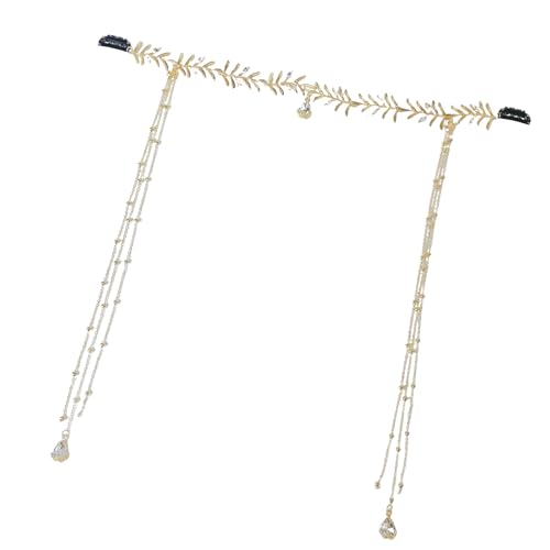 Stilvolle Quasten Tiaraskopfschmuck Zarte Strasssteine ​​eingefügte Quasten Stirnband Ancient Styles Brautkopfschmuck Schmücken Exotische Tiaras von Zuoeay