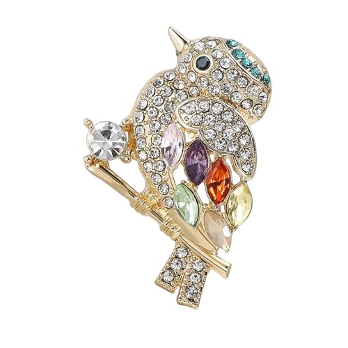 Stilvolle Strasssteine Vogelbroschen Einzigartige Unisex Pins Strasssteine Brosche Party Kleid Pin Für Bankette Und Geschäftsereignisse Sparkling Bird von Zuoeay