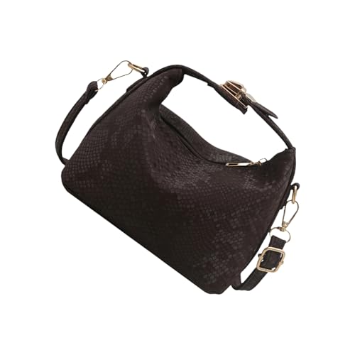 Stilvolle Umhängetasche Für Frauen Top Feste Farbschotter PU Leder Crossbody Einfache Handtasche Schulter Schulter Einfacher Crossbody Top PU Leder Messenger von Zuoeay