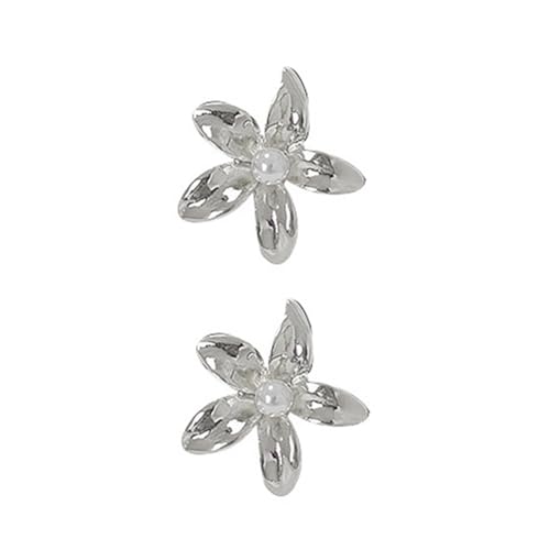 Styles Stilvolle Perlen Blumenischen Ohrringe Blumendesigns Für Frauen Vintage Styles Schmuckzubehör Outfits Perlen Blumenohrringe von Zuoeay
