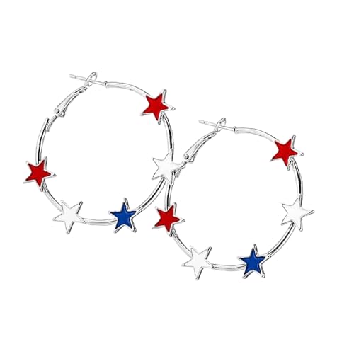 Stylish Star Ohr Hoops Bequemer Legierungsschmuck Für Empfindliche Haut Tragbare Vielseitige Stile Ohrhörer von Zuoeay