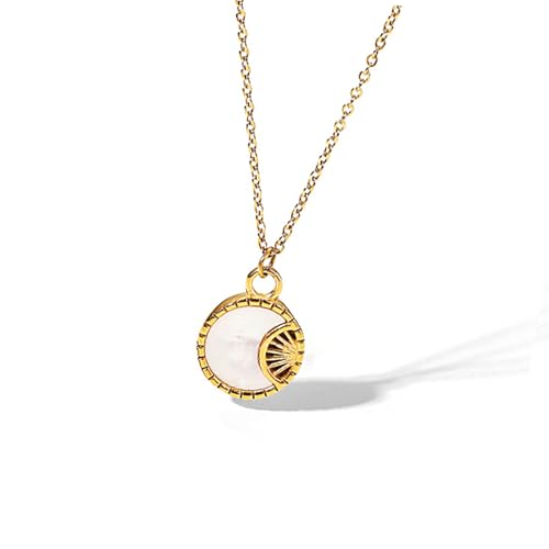 Unisex Metall Halskette Mit Zirkonia Verstellbar von Zuoeay