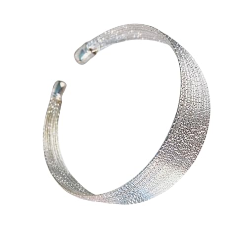 Vintage Gold Plattiert Breites Drahtarmband Manschettenknopf Schmuck Zubehör Für Trendige Frauen Mit Übertriebener Schicht Designs Frauenhandschmuck von Zuoeay