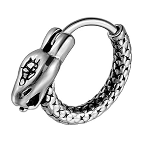 Vintage Punk Gestreifte Schlangenohrringe Mit Einzigartigen Designs Ohrringen Legierung Textur Für Mode Enthusiasten Punk Mode Accessoires Vorhanden von Zuoeay