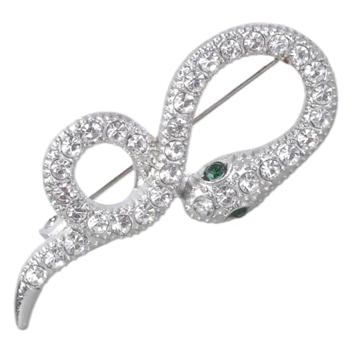 Zarte Strasssteine ​​Brosche Partykleid Pin Einzigartige Schlange Geeignet Für Frauen Die Kleider Und Anzüge Für Frauen Verleihen von Zuoeay