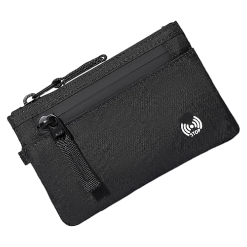 Zipper Kartenhalter Brieftasche Blockieren Kompakt von Zuoeay