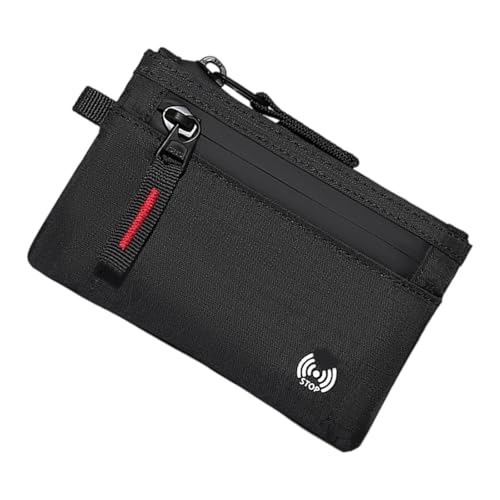 Zipper Kartenhalter Brieftasche Blockieren Kompakt von Zuoeay