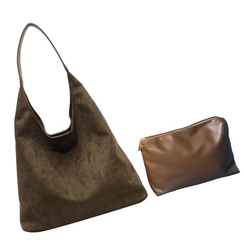 Zuoeay 2pcs Vielseitige Frauenhandtasche Weiche Unterarmtaschen Mode Umhängetasche Mit Make Up Tasche Für Büroreisen Und Arbeit Herbsthandtasche von Zuoeay