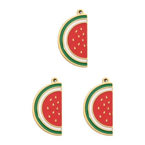 Zuoeay 3pcs Fruchtbrand Schmuck Anhänger Anspruchsvoller Obstform Charme Für Stilvolle Frauen Accessoires Buntes Emaille von Zuoeay