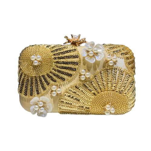 Zuoeay Abendtasche Mit Pailletten Und Perlen Entwirft Hochzeits Und Partyhandtaschen Umhängetaschen Dinnertaschen Für Mode Frauen Hochzeit Abendtasche von Zuoeay