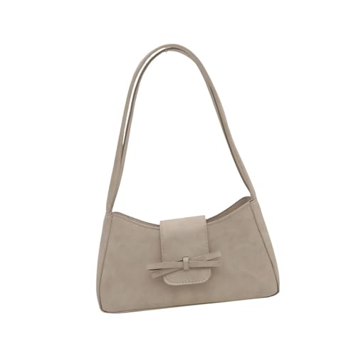 Zuoeay Anspruchsvolle Frauenumhängetasche Mit Bögen Detail PU Unterarm Taschen Casual Handtasche Satchel Geldbörse Für Den Täglichen Gebrauch Pendeln Umhängetasche von Zuoeay