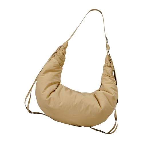 Zuoeay Damen Folienkordelwälzbeutel Winter Achselhaut Falten Handtaschen All Matching Clouds Gepolstert Unterarmte Frauen Wolken Gepolsterte Handtasche Plissierte Achselhöhle Winter Schulter von Zuoeay