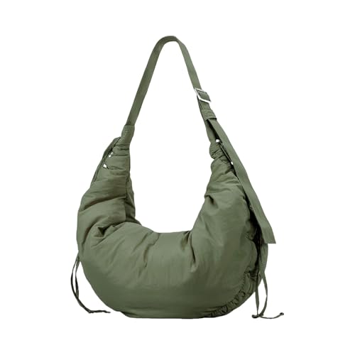 Zuoeay Damen Folienkordelwälzbeutel Winter Achselhaut Falten Handtaschen All Matching Clouds Gepolstert Unterarmte Frauen Wolken Gepolsterte Handtasche Plissierte Achselhöhle Winter Schulter von Zuoeay