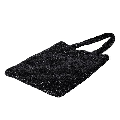 Zuoeay Damen Sparkle Umhängetasche Große Kapazität Achselhöhle Einfache Handtaschen All Matching Unterarm Frauen Ästhetische Achselhöhle Funkelnde Handtasche Große Kapazität Schulter von Zuoeay