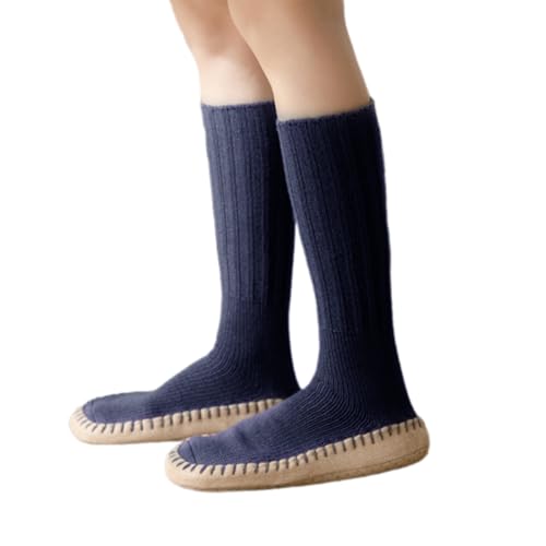 Zuoeay Dicke Gestrickte Thermische Socken Antislip Boden Slipper Für Frauen Und Männer Winter Weich Gemütlich Warmes Kaltes Wetter Socken von Zuoeay