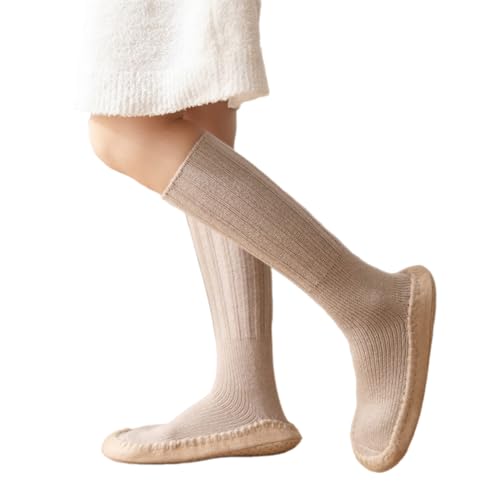 Zuoeay Dicke Gestrickte Thermische Socken Antislip Boden Slipper Für Frauen Und Männer Winter Weich Gemütlich Warmes Kaltes Wetter Socken von Zuoeay