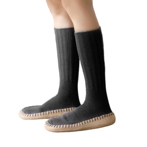 Zuoeay Dicke Gestrickte Thermische Socken Antislip Boden Slipper Für Frauen Und Männer Winter Weich Gemütlich Warmes Kaltes Wetter Socken von Zuoeay