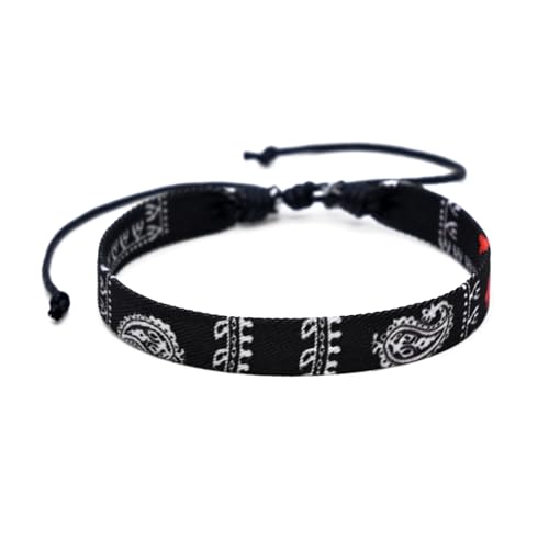 Zuoeay Einzigartiger Arabisch Inspirierter Baumwoll Armband Einstellbares Handchain Handgefertigtes Multikolor Für Trendige Outfits Buntes Musterarmband von Zuoeay