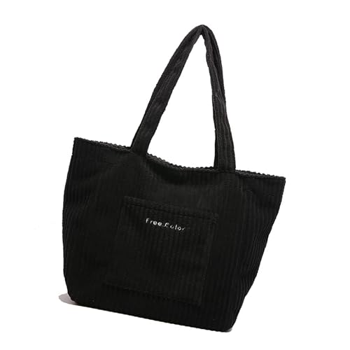 Zuoeay Elegante Cord Handtasche Große Kapazität Unterarm Geldbeutel Modische Umhängetasche Casual Top Taschen Für Damen Casual Tasche von Zuoeay