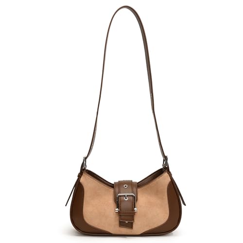 Zuoeay Elegante Damen Unterarm Geldbörse Retro Umhängetasche Mattes Patchwork Designs Mit Ausreichender Weltraumhandtasche Für Essentielle Retro Umhängetasche von Zuoeay