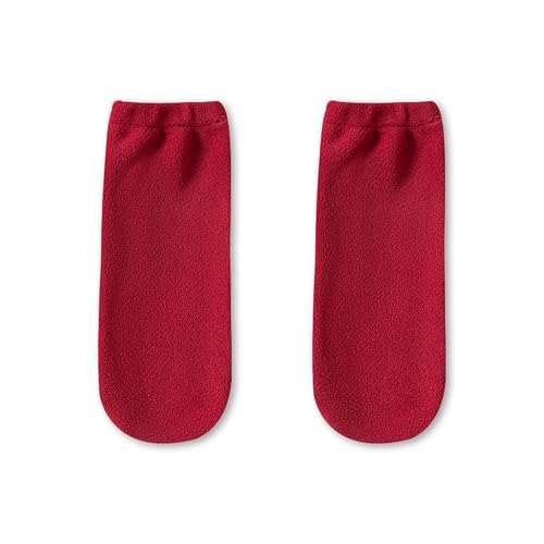 Zuoeay Fleece Home Night Sleeping Socken Für Weibliche Ältere Menschen Und Mutterschaft Verwenden Kalte Saison Dicke Plüsch Slipper Socken Geschenk Plüsch Schlafstiefel von Zuoeay