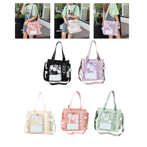 Zuoeay Frauen Japanische High School Girls Schulter Crossbody Tasche Lässig Einfache Mode Ästhetische Handtasche Transparent Süße Itabag Transparent Itabag Umhängetasche von Zuoeay