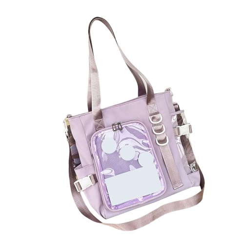 Zuoeay Frauen Japanische High School Girls Schulter Crossbody Tasche Lässig Einfache Mode Ästhetische Handtasche Transparent Süße Itabag Transparent Itabag Umhängetasche von Zuoeay